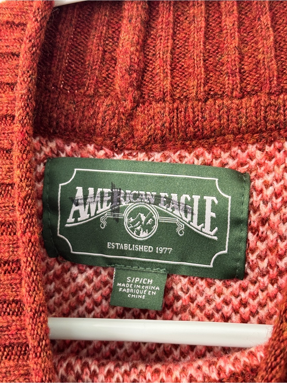 American Eagle Fair Isle Mock Neck Sweater Small - Picture 2 of 7